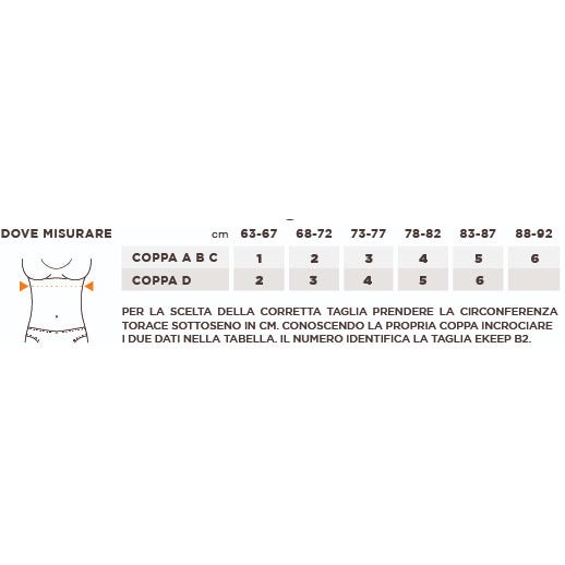 Reggiseno Posturale Sportivo Ekeep B2 Active Bra Taglia 6 Nero  - 5