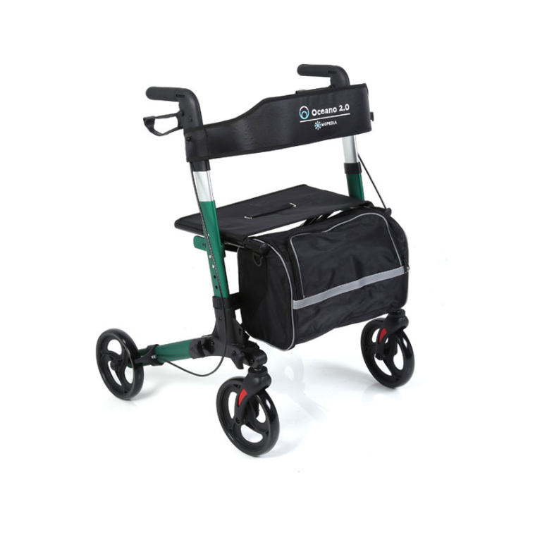 Rollator Pieghevole in Alluminio Verniciato 4 Ruote Oceano 2.0 Mopedia-1