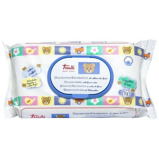 Trudi Baby Care Salviette Detergenti Nettare Fiori 72 Pezzi-4
