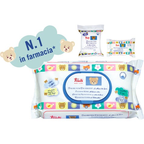 Trudi Baby Care Salviette Detergenti Nettare Fiori 72 Pezzi-3