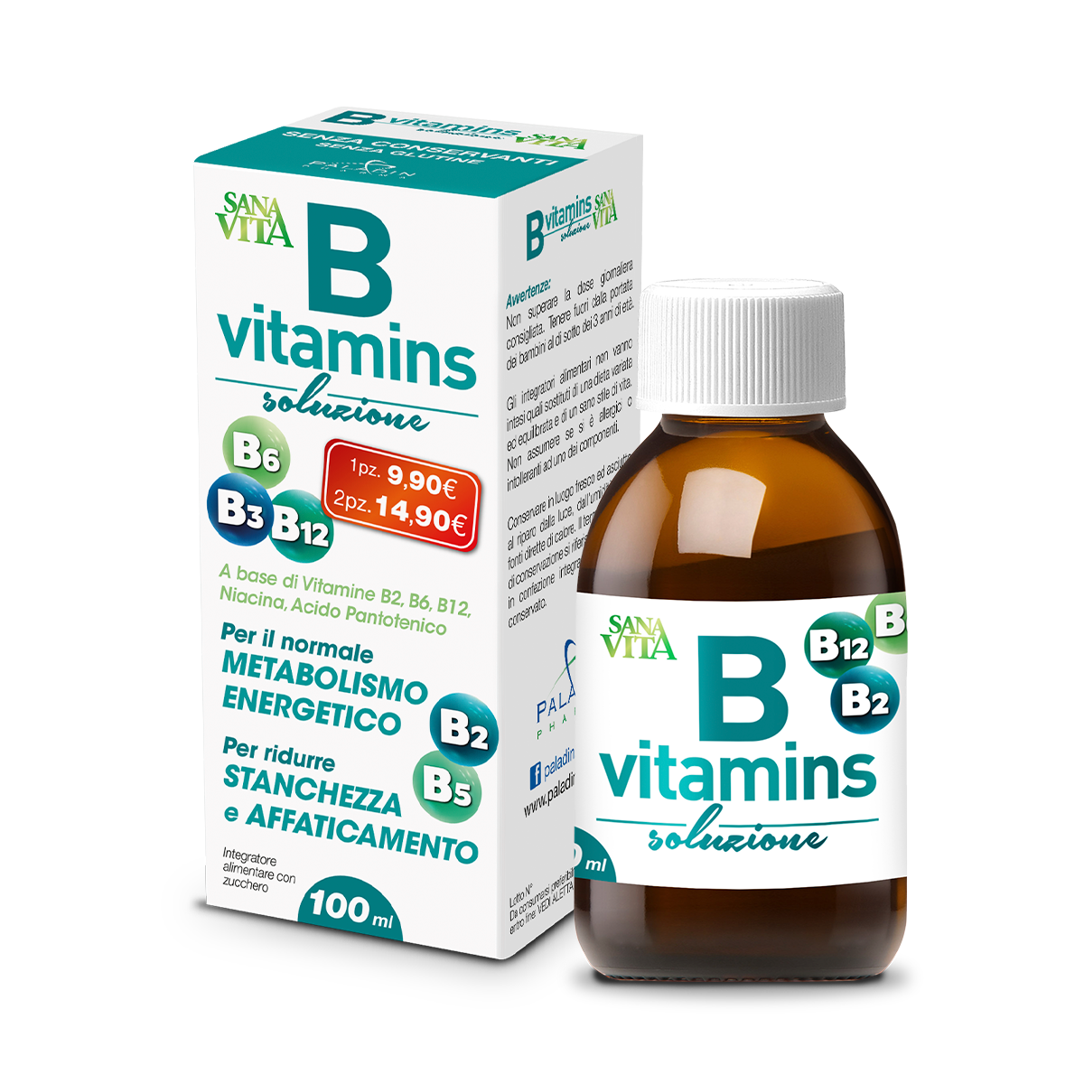 Sanavita B Vitamins Soluzione 100ml  - 4