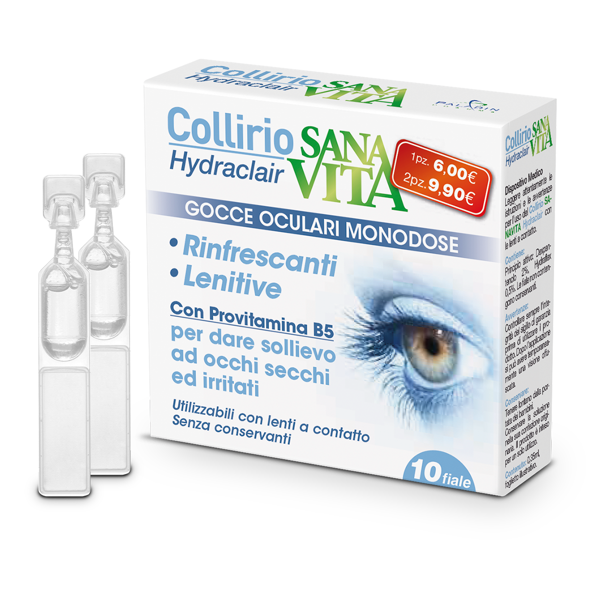 Sanavita Collirio Monodose 10 Fiale Monodose  - 2