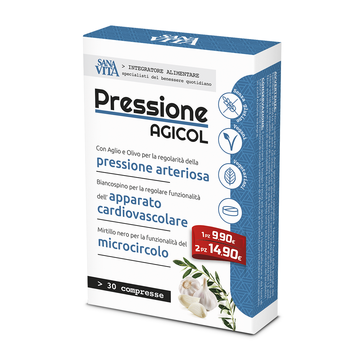 Sanavita Pressione Agicol 30 Compresse-1