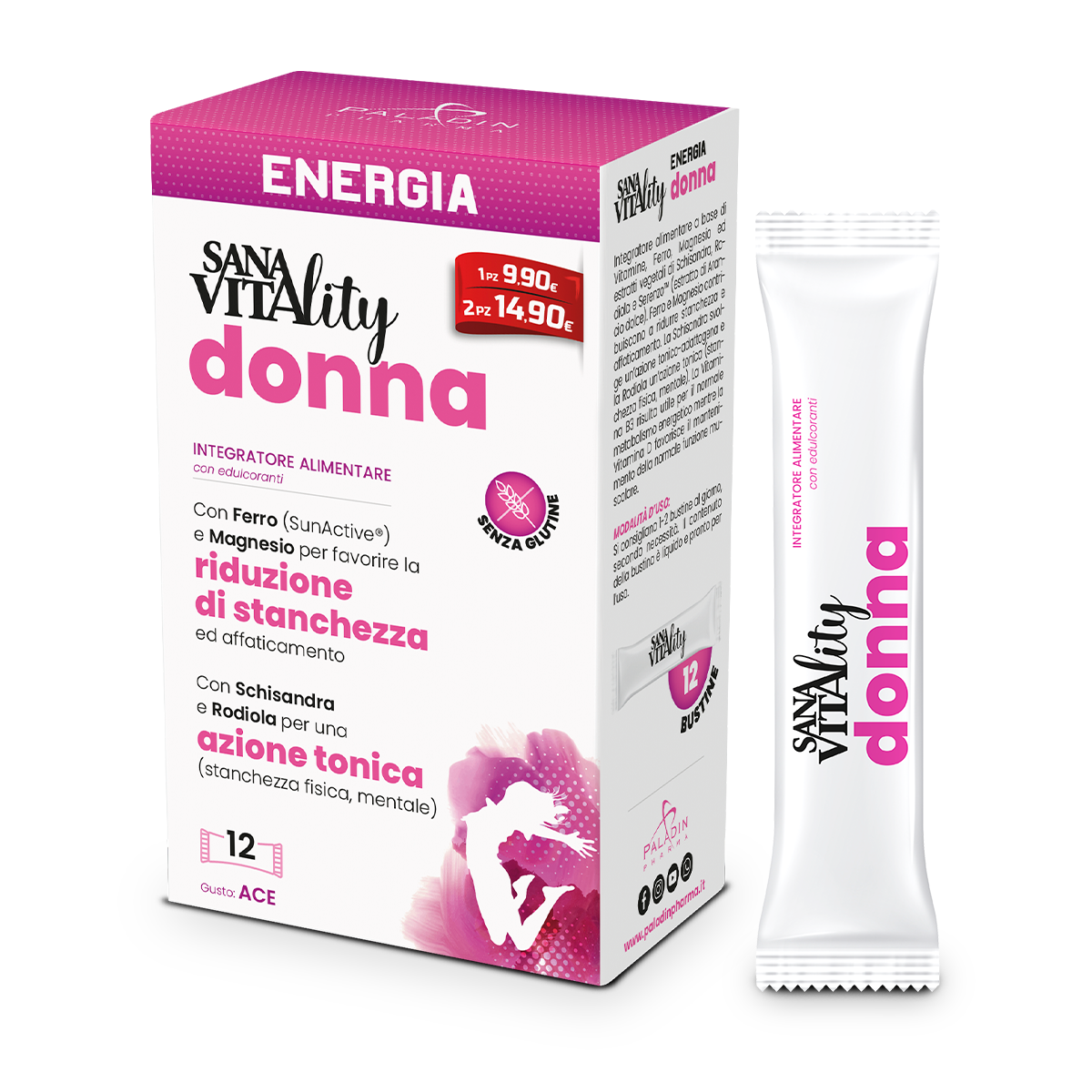 Sanavitality Energia Donna 12 Stick Pack  - 1