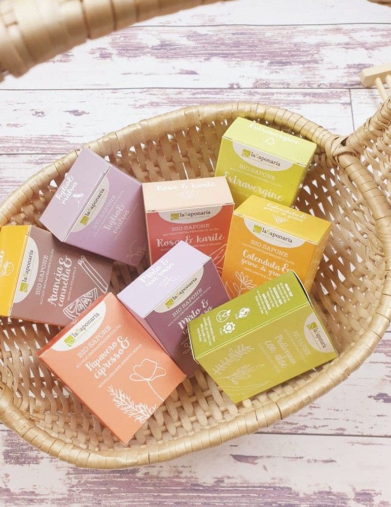 La Saponaria Bio Sapone Mediterraneo Con Aloe 100g  - 3