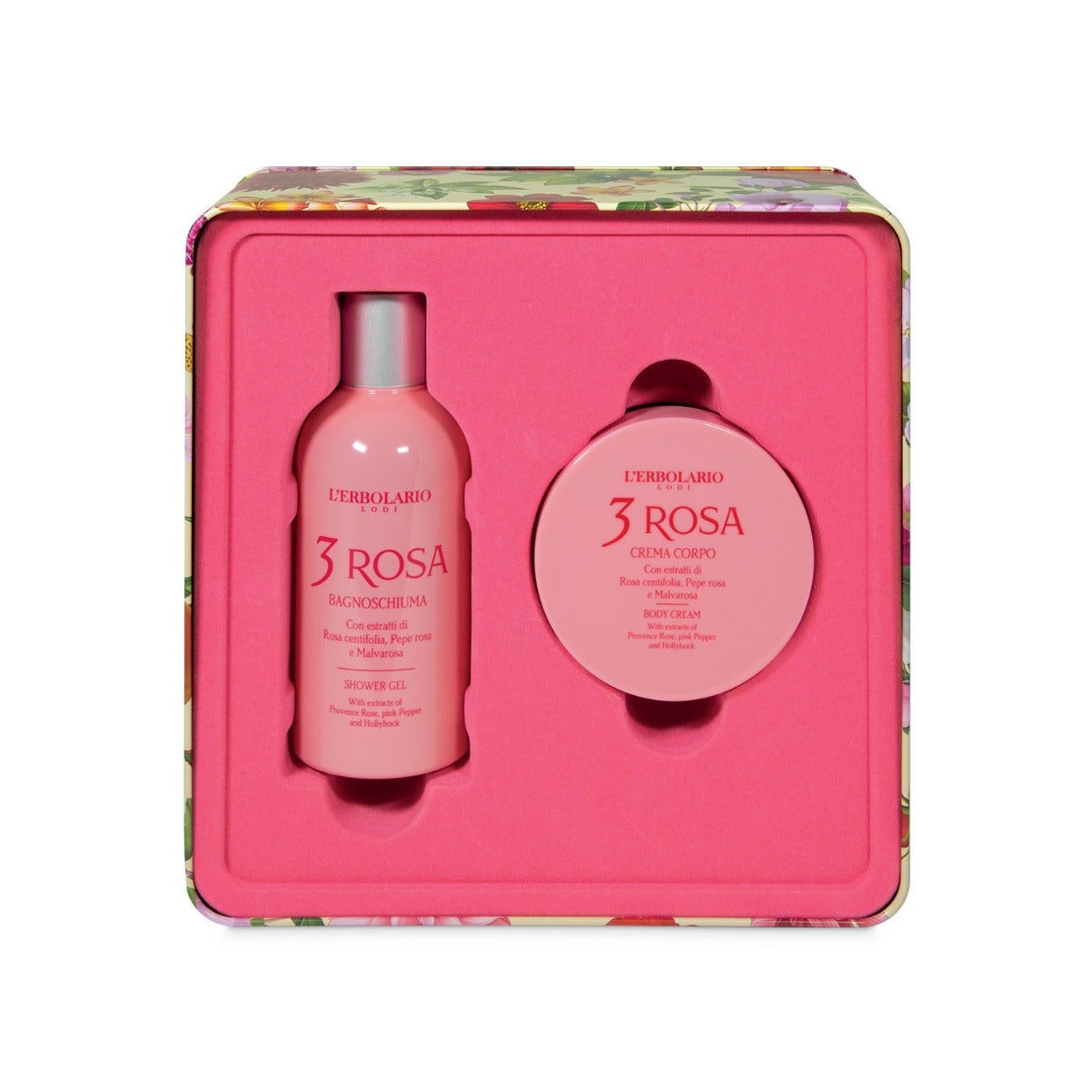 L'Erbolario Segreti Di Bellezza Duo 3 Rosa Crema Corpo 200ml + Bagnoschiuma 250ml-2