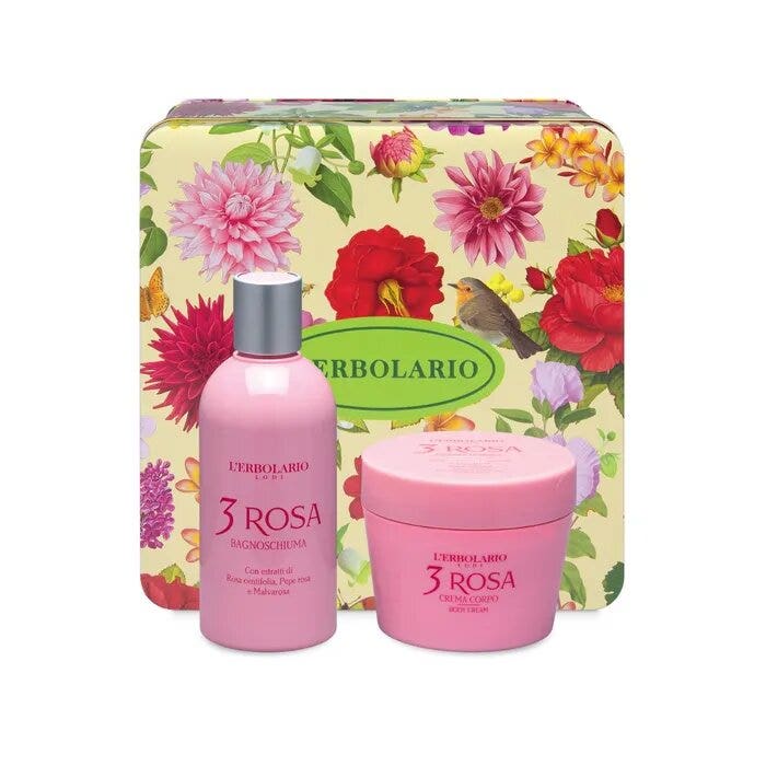 L'Erbolario Segreti Di Bellezza Duo 3 Rosa Crema Corpo 200ml + Bagnoschiuma 250ml-4