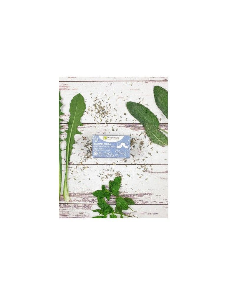 La Saponaria Shampoo Solido Purezza Purificante/Antiforfora 50g  - 2