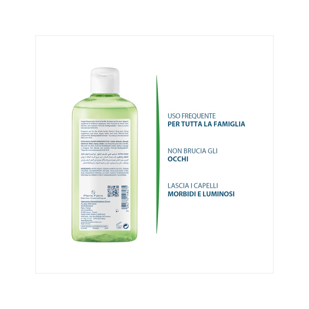 Ducray Extra Delicato Shampoo Dermoprotettivo 200ml-4