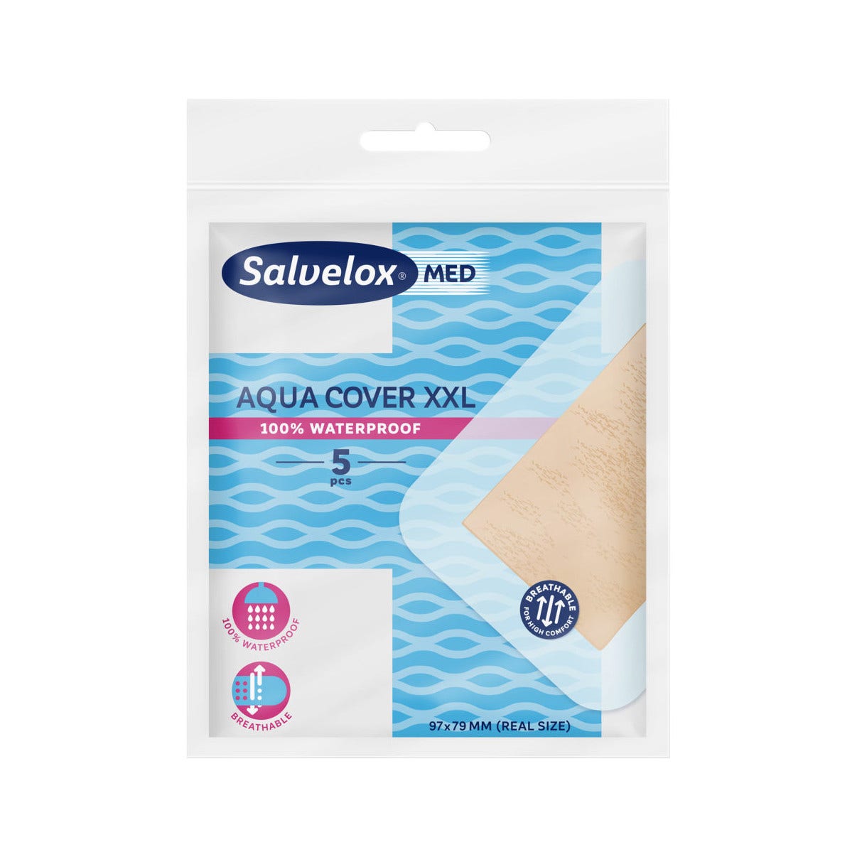 Cerotto Salvelox Med Aqua Cover XXL 5 Pezzi  - 2
