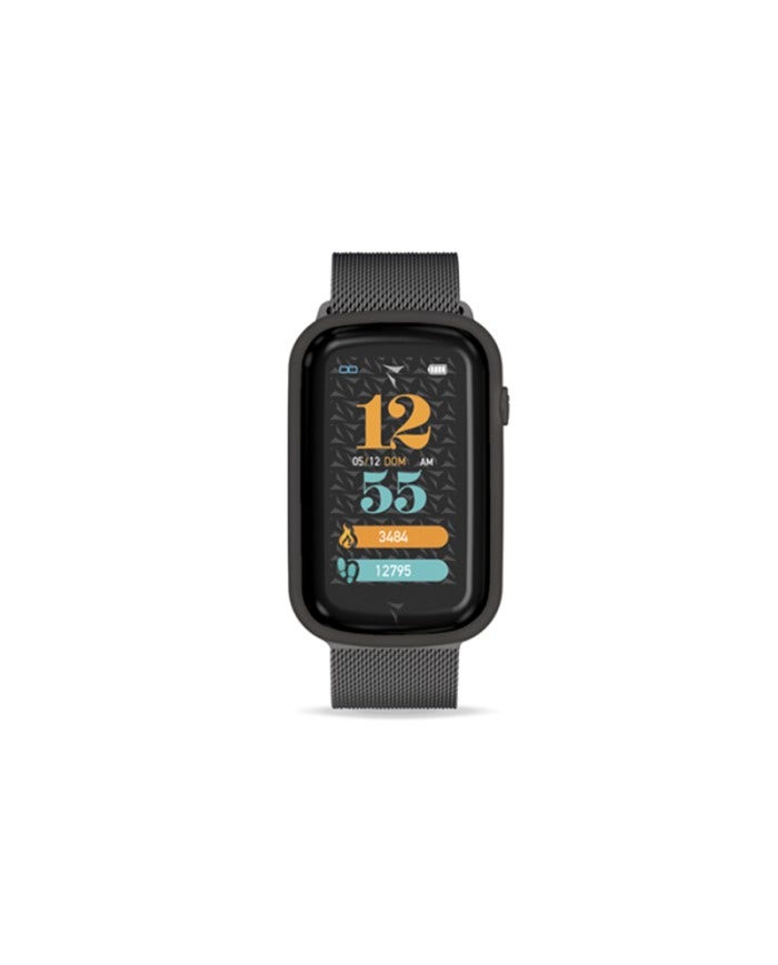 Techmade Smartwatch Steps Cinturino In Acciaio Maglia Milano Black-2