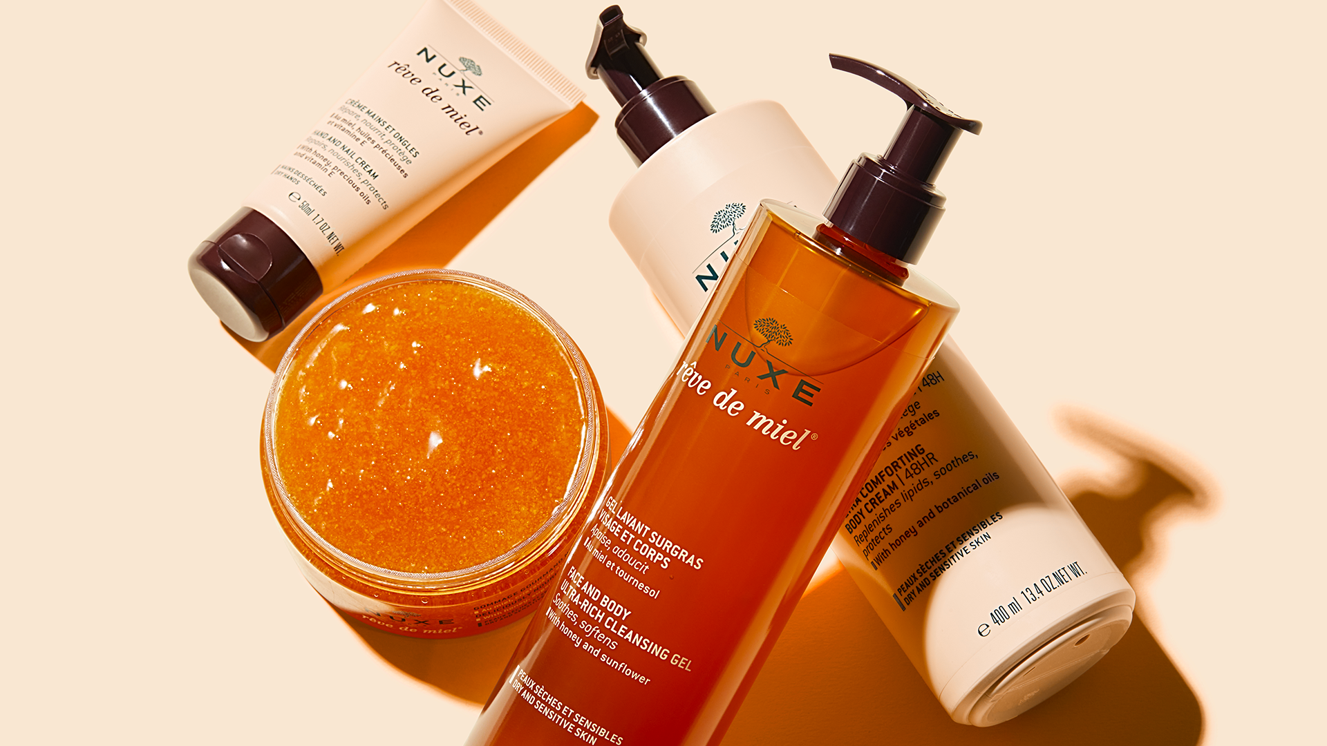 Nuxe Rêve De Miel Gel Detergente Viso E Corpo 400ml  - 5