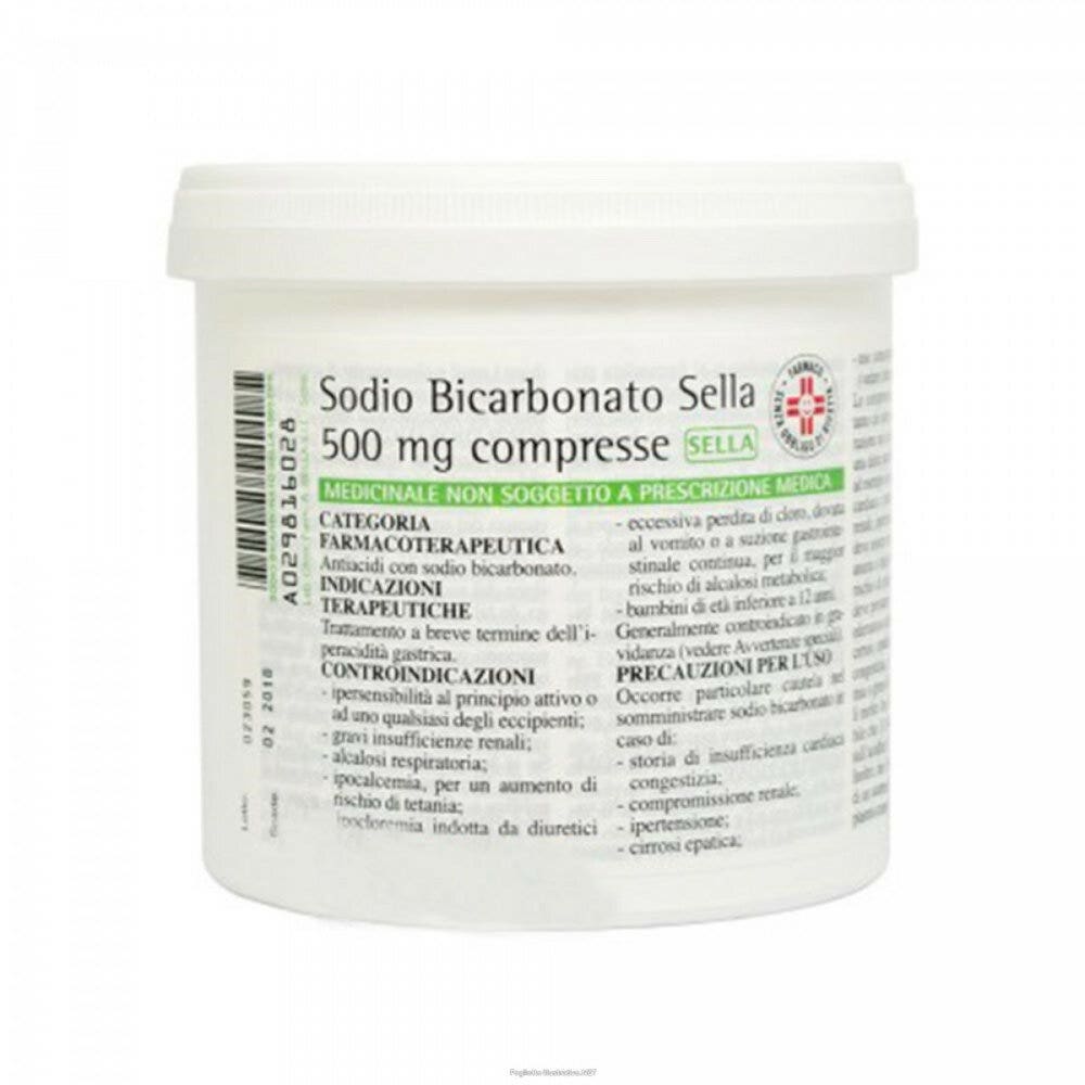 Sodio Bicarbonato (Sella)*1000 Compresse 500mg-3