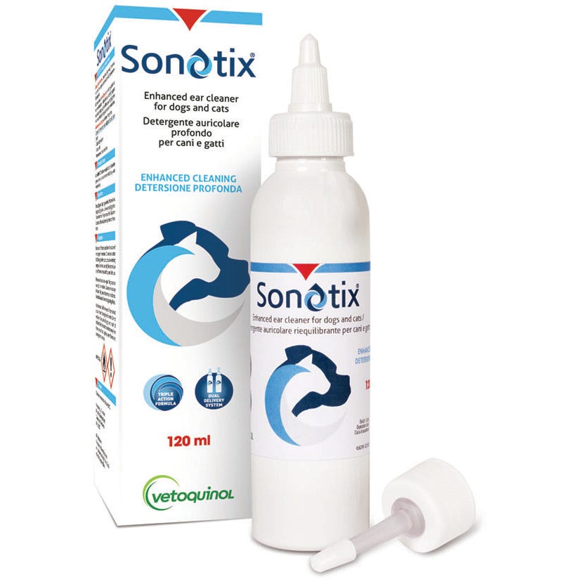 Sonotix Detergente Auricolare Cani Gatti 120ml-3