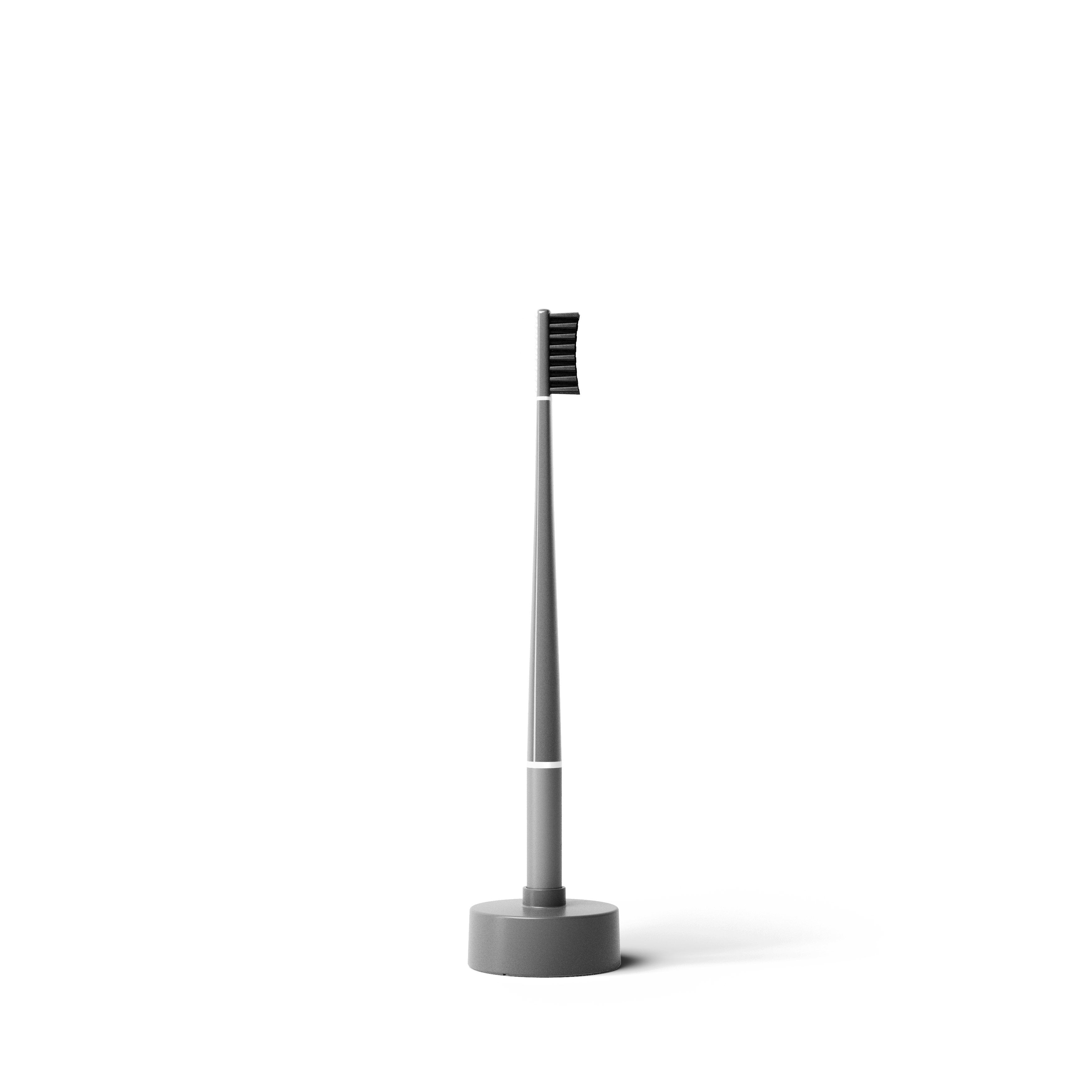 Piuma Toothbrush T03 + Base Soft Asphalt Grey  - 5