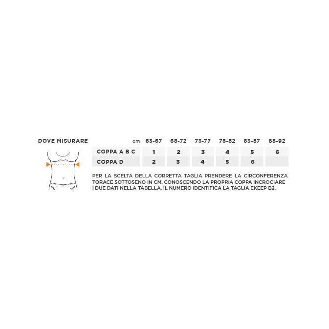 Ekeep B2 Active Bra Reggiseno Posturale Sportivo Nero/Fun Taglia 1  - 3