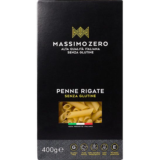 Massimo Zero Penne Rigate Senza Glutine 400mg  - 1