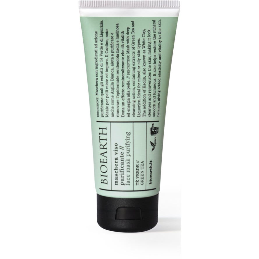 Bioearth Maschera Viso Purificante Te Verde 100ml - 1