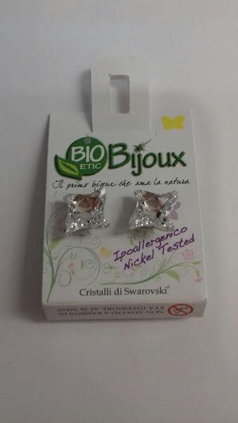 Bio Bijioux Orecchino Twister 11mm Crystal  - 1