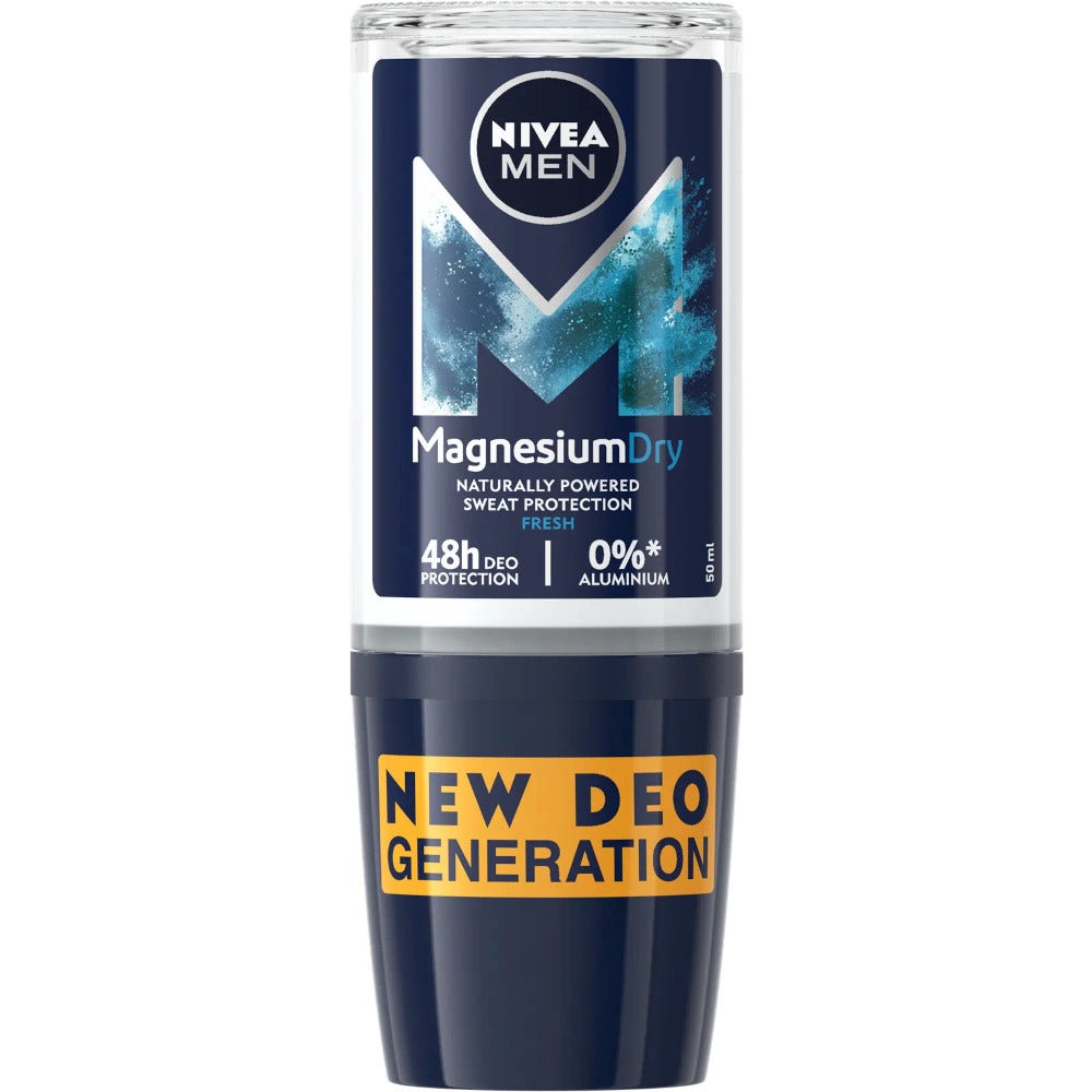 Nivea Deodorante Roll On Magnesium Dry Fresh Uomo 50ml  - 1