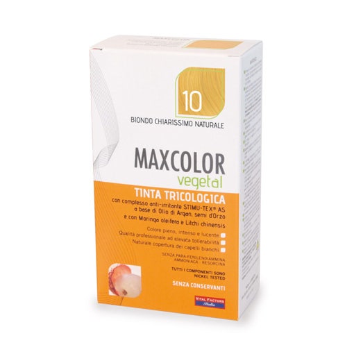 Maxcolor Vegetal Tinta 10 Biondo Chiarissimo Naturale 140ml  - 2