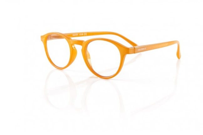 Vintage Orange Occhiali Da Vista + 2,00 Diottria 1 Paio  - 1