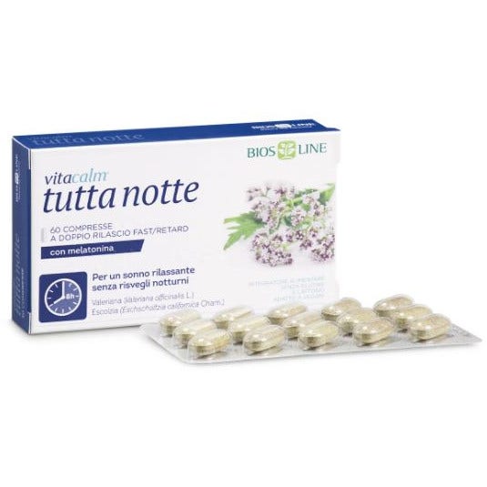 Bios Line Vita Calm Tutta Notte Melatonina 60 Compresse-1