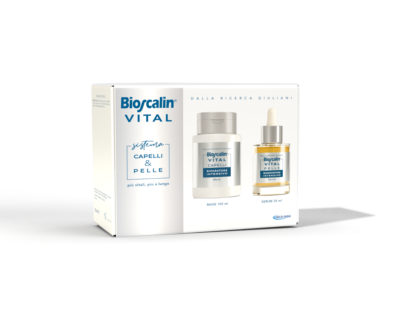 Bioscalin Vital Sistema Maschera Capelli 100ml + Siero Viso&Collo 30ml-1