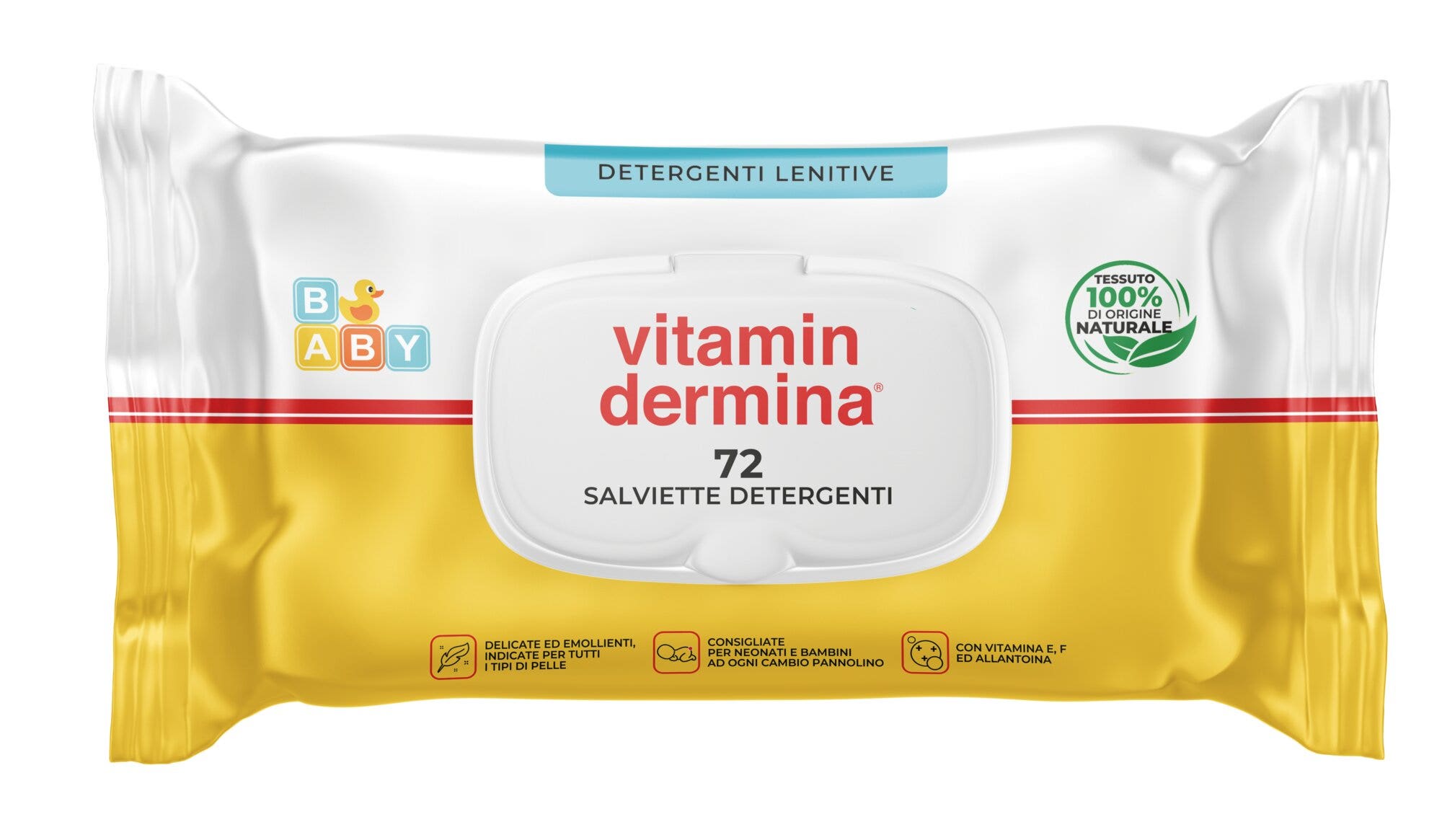 Vitamindermina Salviette Detergenti Lenitive 72 Pezzi-1