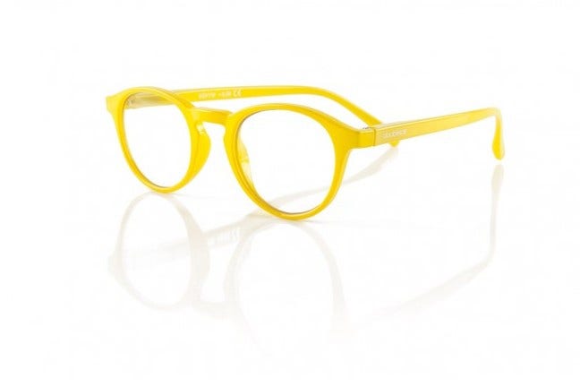 Vintage Full Yellow Occhiali Da Vista + 3,00 Diottria 1 Paio  - 1