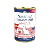 Unipro Unicamente Maiale Cibo Umido Gatti Adulti Barattolo 400g