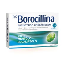 Neoborocillina Antisettico Orofaringeo 16 Pastiglie Mentolo Eucaliptolo-7