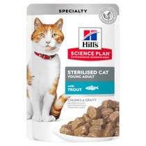 Hill's Science Plan Alimento Per Gatti Con Trota Bustina 85g-1