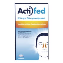 Actifed 2,5 mg 12 Compresse Congestione Nasale e Raffreddore-1