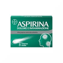 Aspirina Dolore e Infiammazione Antidolorifico Antinfiammatorio per Mal di Testa e Dolori 8 Cpr-10