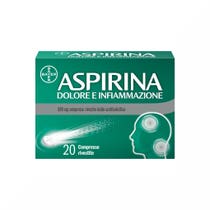 Aspirina Dolore e Infiammazione Antidolorifico Antinfiammatorio per Mal di Testa e Dolori 20 Cpr-10