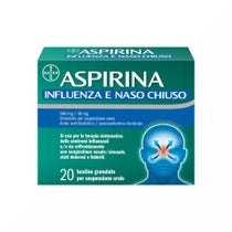 Aspirina Influenza e Naso Chiuso Antidolorifico Decongestionante contro Sintomi Influenzali 20 Buste-36