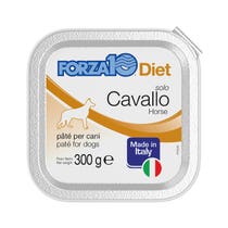 Forza10 Solo Diet Cavallo Paté Per Cani Adulti Vaschetta 300g-2