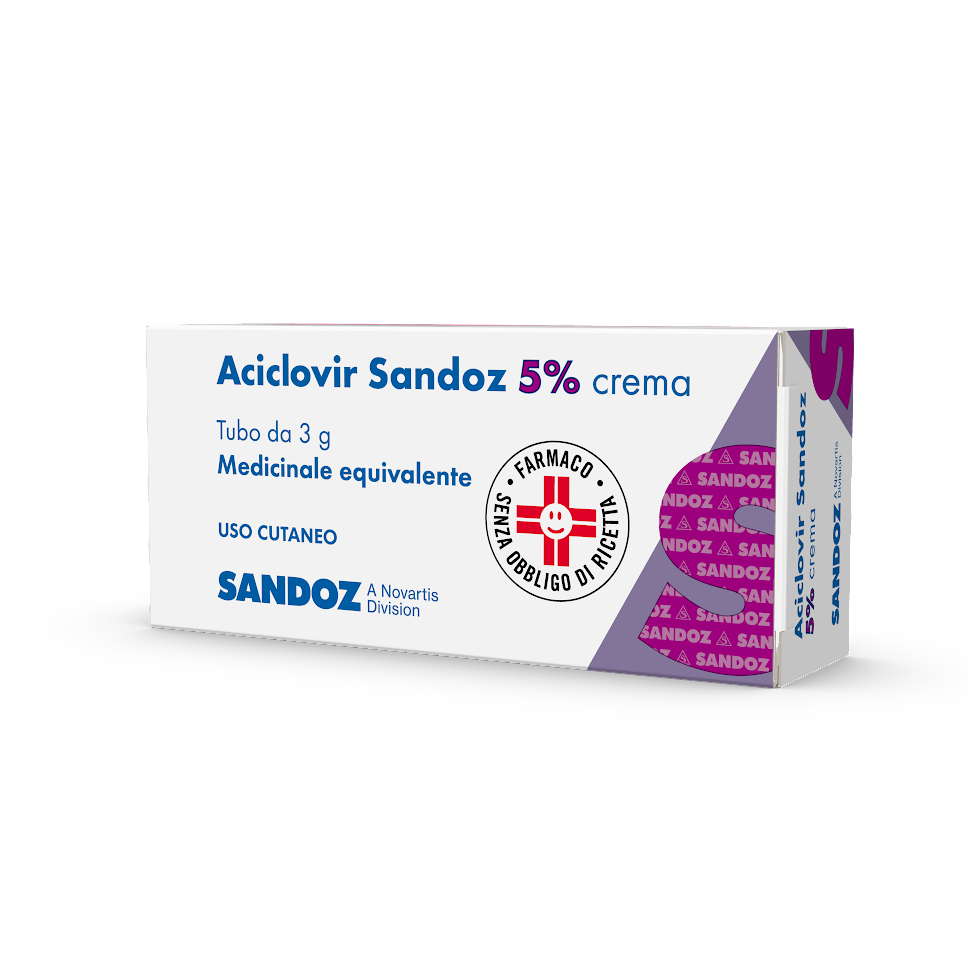 Aciclovir Sandoz  Crema Derm 3g 5%-3