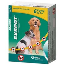 Exspot Spot-On Soluzione 6 Pipette 1ml 715mg/ml Cani -1