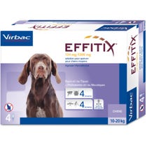 Effitix Spot-On Soluzione 4 Pipette 2,20ml 134mg+1.200mg Cani Da 10 A 20kg-1