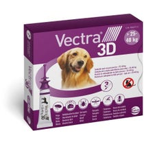 Vectra 3D Viola Antiparassitario Cani 25 - 40 Kg 3 Pipette-1