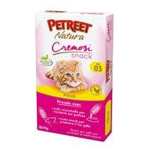 Petreet Natura Cremosi Snack Pollo Snack Per Gatti Adulti 6 Pezzi-1