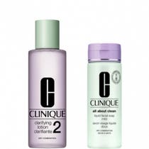 Clinique Set Lozione Esfoliante 2 Pelle Arida/Normale 400ml + Sapone Viso 200ml-1