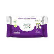 Italian Pet Salviettine Biodegradabili Aloe Vera/Lavanda Per Cani/Gatti 20x30cm 50 Pezzi-0