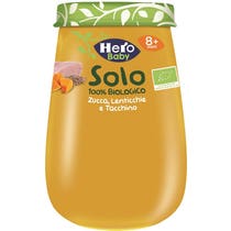 Hero Solo Omogeneizzato Zucchine Lenticchie E Tacchino 100% Bio 190g