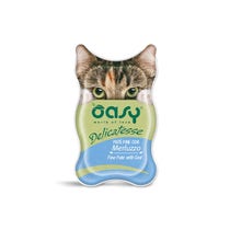 Oasy Wet Cat Delicatesse Paté Fine Con Merluzzo Per Gatti Adulti 85g-1