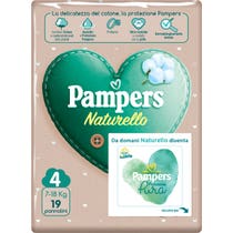 Pampers Naturello Bambini Taglia 4 7-18kg 19 Pannolini-1