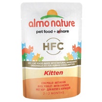 Almo Nature HFC Kitten Cibo Umido Con Pollo Per Gatti Cuccioli Bustina 55g-1