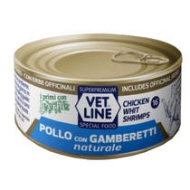 Vet Line Per Gatto Pollo Con Gamberetti Al Naturale 70g-2
